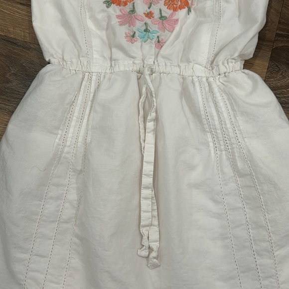 Abercrombie Girls Dress Sleeveless White Floral Boho Bohemian look embroidered - Picture 6 of 14